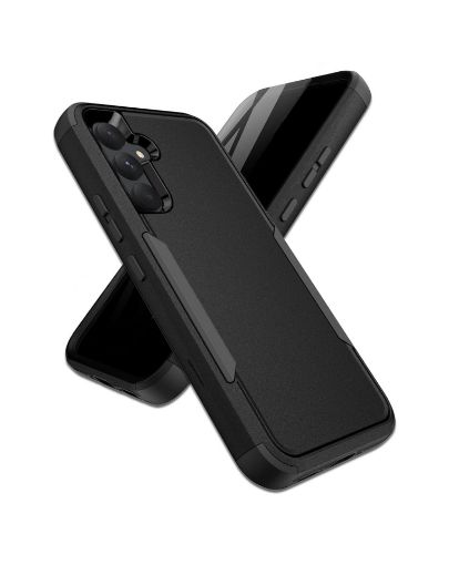 Galaxy A05S Dual Layers Shockproof Strong Case - BLACK