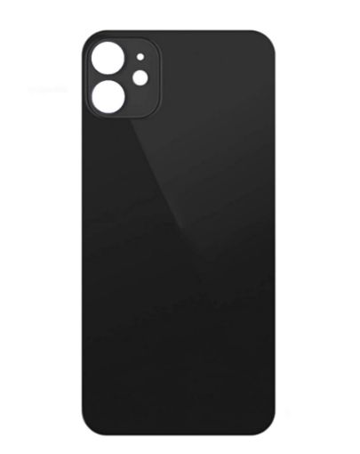 Back Glass with Bigger Camera Hole for iPhone 12 - BLACK