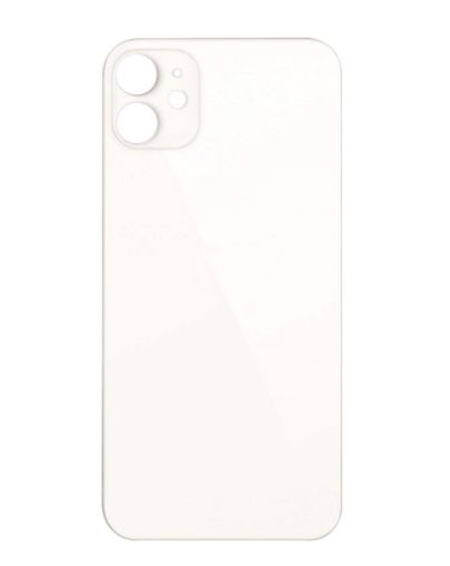 Back Glass with Bigger Camera Hole for iPhone 12 - WHITE