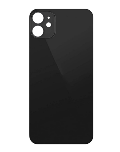 Back Glass with Bigger Camera Hole for iPhone 12 Mini - BLACK