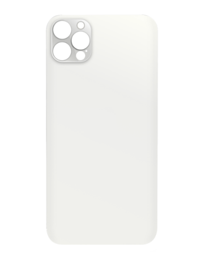 Back Glass with Bigger Camera Hole for iPhone 12 Pro - SILVER