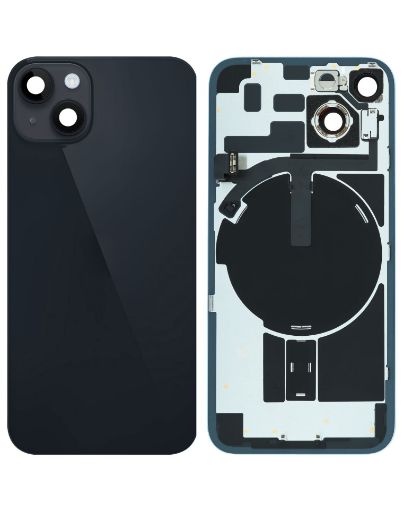 Back Glass with Frame and MagSafe Magnet for iPhone 14 - BLACK