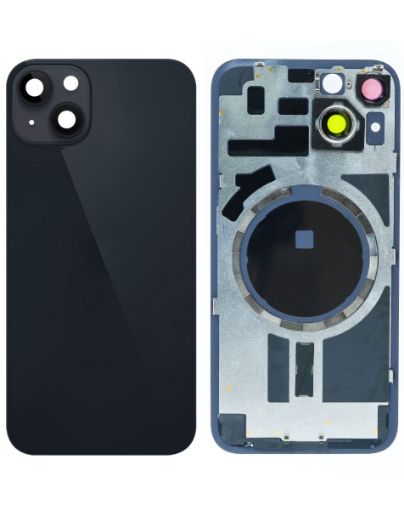 Back Glass with Frame and MagSafe Magnet for iPhone 14 - MIDNIGHT