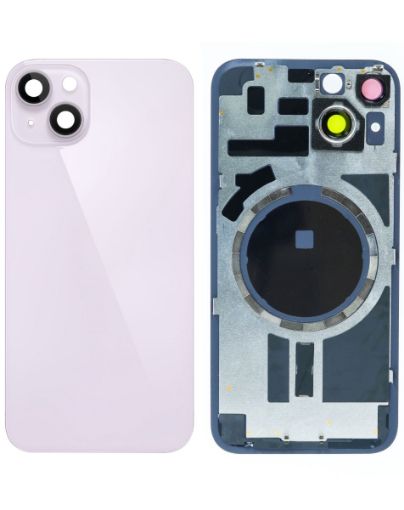 Back Glass with Frame and MagSafe Magnet for iPhone 14 - PURPLE