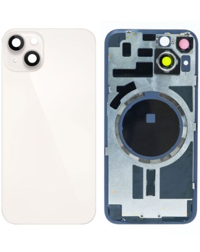 Back Glass with Frame and MagSafe Magnet for iPhone 14 - STARLIGHT