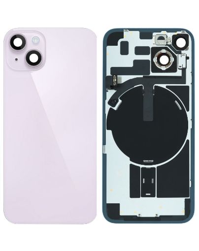 Back Glass with Frame and MagSafe Magnet for iPhone 14 - PURPLE