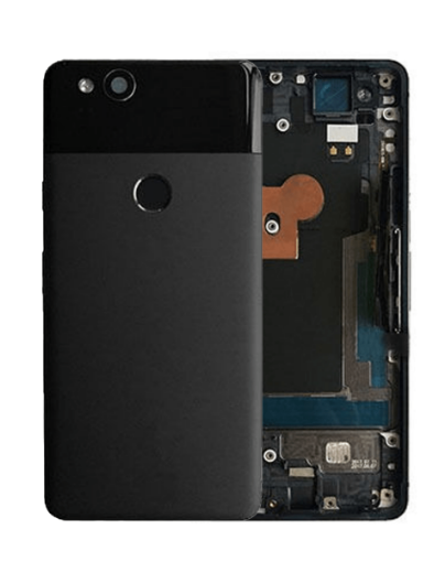 Housing Frame With Small Components Pre-Installed for Google Pixel 2 - BLACK