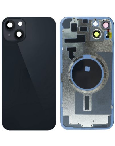 Back Glass with Frame and MagSafe Magnet for iPhone 14 Plus - MIDNIGHT