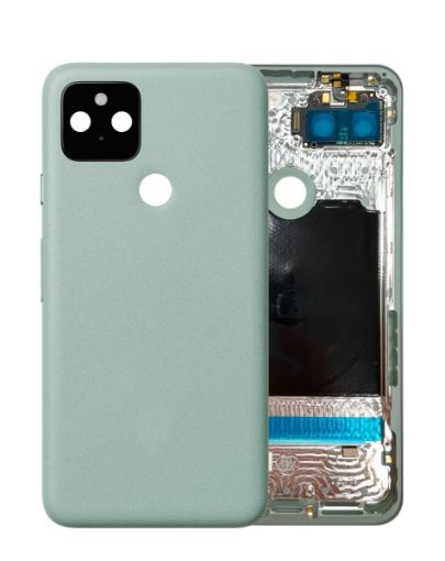 Housing Frame With Small Components Pre-Installed for Google Pixel 5 - SORTA SAGE - OEM Pull D Grade