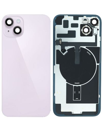 Back Glass with Frame and MagSafe Magnet for iPhone 14 Plus - PURPLE