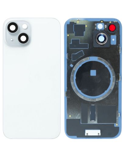 Back Glass with Frame and MagSafe Magnet for iPhone 15 - BLUE