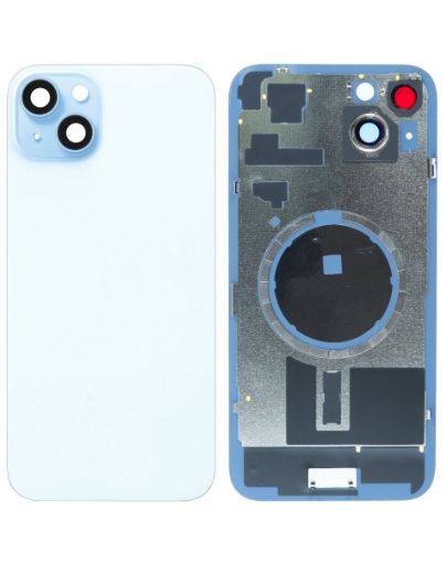 Back Glass with Frame and MagSafe Magnet for iPhone 15 Plus - BLUE