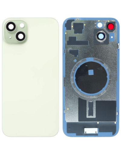 Back Glass with Frame and MagSafe Magnet for iPhone 15 Plus - GREEN