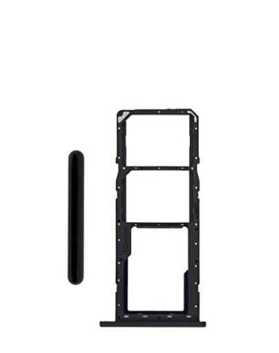 Single Sim Card Tray for Galaxy A11 / A115 - BLACK