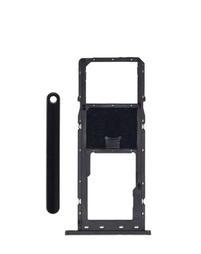 Single Sim Card Tray for Galaxy A03S / A037F - BLACK