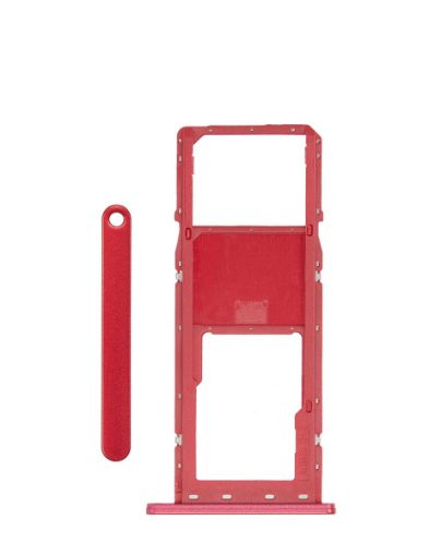 Single Sim Card Tray for Galaxy A03S / A037F - RED