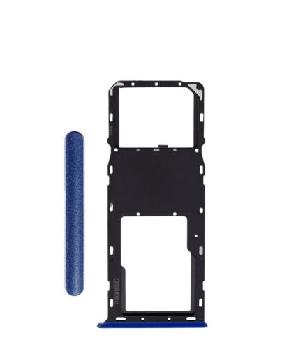 Single Sim Card Tray for Galaxy A03S / A037U - BLUE