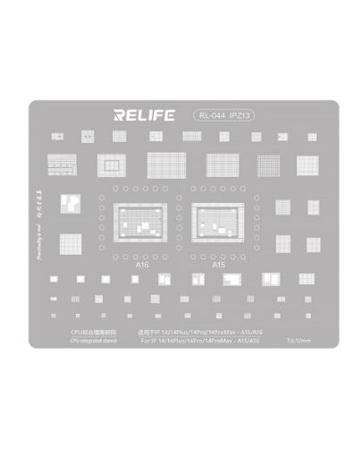 RELIFE RL 044 IPZ13 A15 A16 CPU Stencil For iPhone 14 / 14Pl / 14P / 14PM