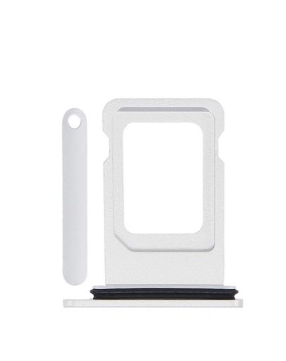 Single Sim Card Tray for iPhone XR - SILVER