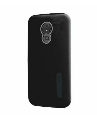 Motorola G7 Dual Layer Protective Case Cover - BLACK