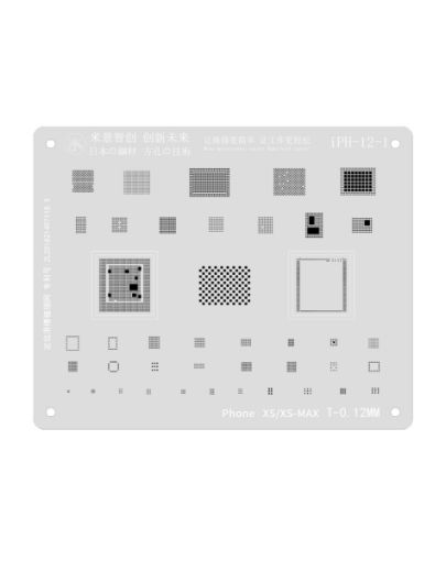 MiJing Rework Repair BGA Reballing Stencil for iPhone XS Max