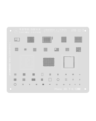 MiJing Rework Repair BGA Reballing Stencil for iPhone XS / XR