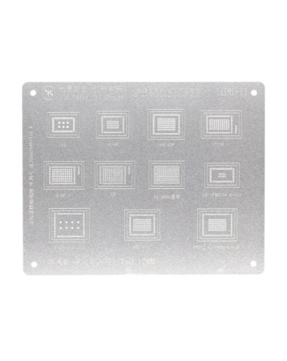 MiJing Rework Repair BGA Reballing Stencil for iPhone 5S to XSM / iPad 2 / 3 / 4 / 5 / 6 / Mini1 / 2 / 3 / 4 / Pro 9.7 / 12.9