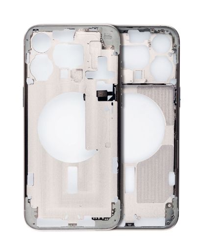 Middle Frame with Small Parts for iPhone 15 Pro Max - TITANIUM NATURAL - US Version