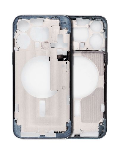 Middle Frame with Small Parts for iPhone 15 Pro Max - TITANIUM BLUE - US Version