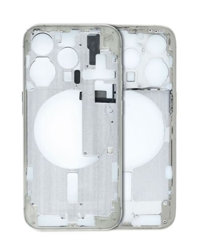 Middle Frame with Small Parts for iPhone 15 Pro - TITANIUM NATURAL - US Version