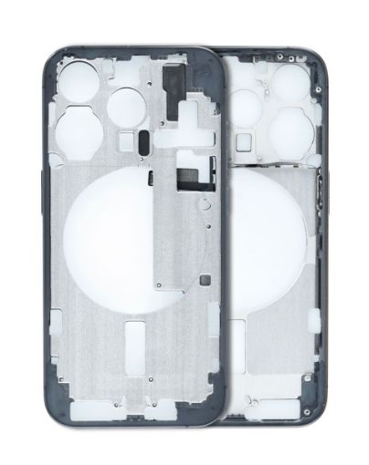 Middle Frame with Small Parts for iPhone 15 Pro - TITANIUM BLUE - US Version