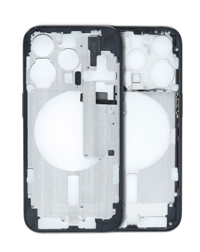 Middle Frame with Small Parts for iPhone 15 Pro - TITANIUM BLACK - US Version