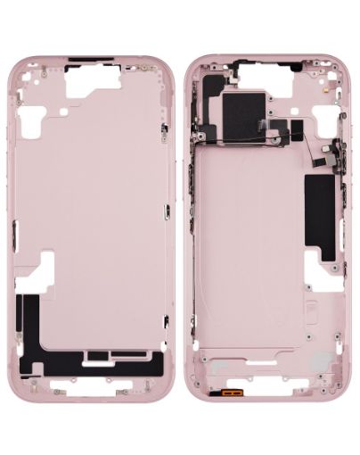 Middle Frame with Small Parts for iPhone 15 - PINK - US Version