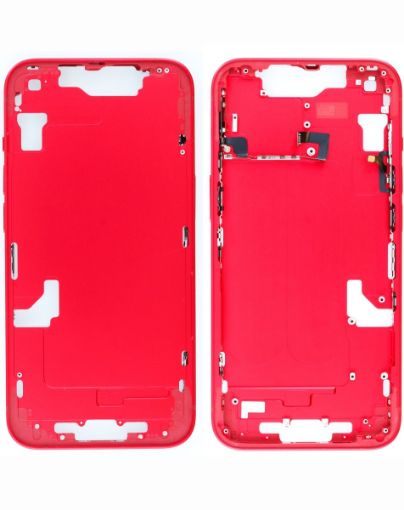 Middle Frame with Small Parts for iPhone 14 - RED - International Version