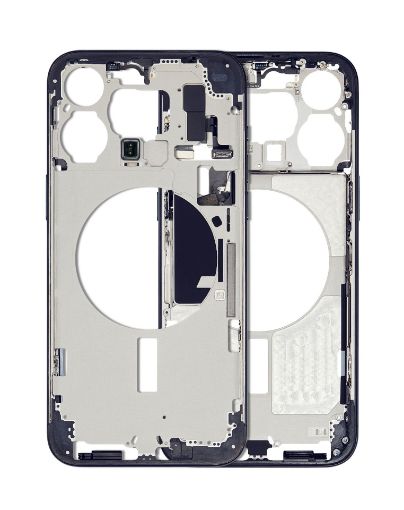 Middle Frame With Parts for iPhone 15 Pro Max - BLUE - International Version