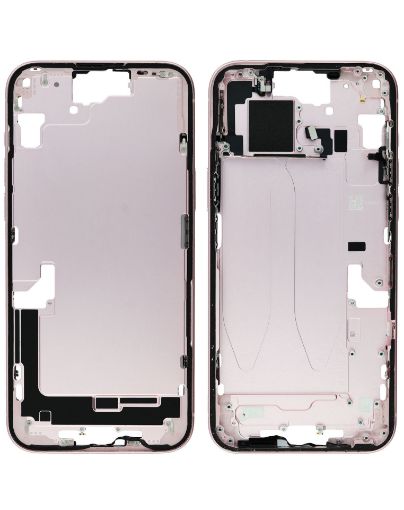 Middle Frame With Parts for iPhone 15 Plus - PINK - International Version