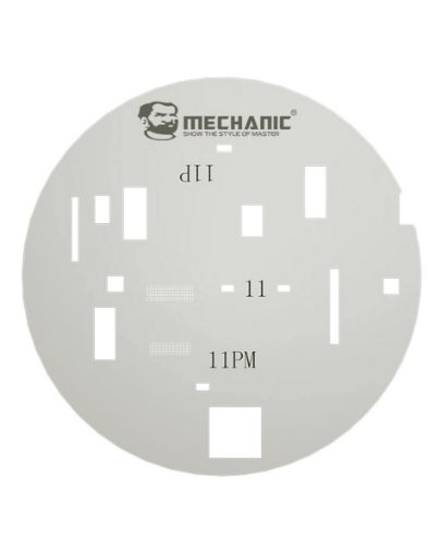Mechanic UFO Screen Protection Planting Tin Steel Stencil For iPhone 11 / 11P / 11PM