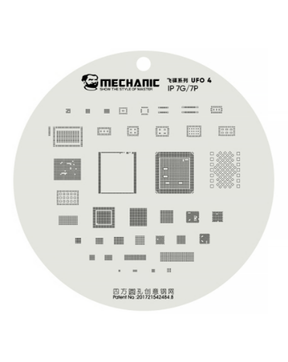 Mechanic UFO 4 Series CPU BGA Reballing Planting Tin Plate For iPhone 7G / 7 Plus