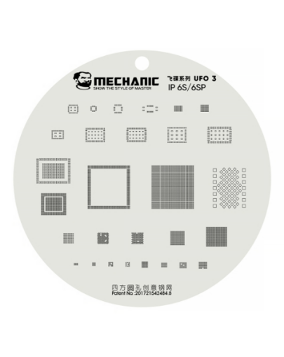 Mechanic UFO 3 Series CPU BGA Reballing Planting Tin Plate For iPhone 6S / 6S Plus
