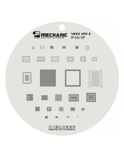 Mechanic UFO 2 Series CPU BGA Reballing Planting Tin Plate For iPhone 6G / 6 Plus