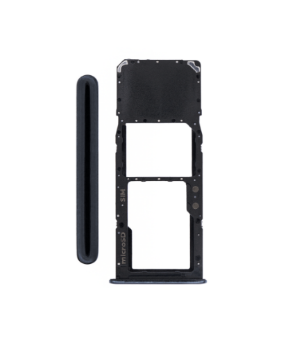 Single Sim Card Tray for Galaxy A71 / A715 - PRISM BLACK