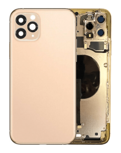 Back Housing Frame with Small Components Pre-Installed for iPhone 11 Pro Max - GOLD