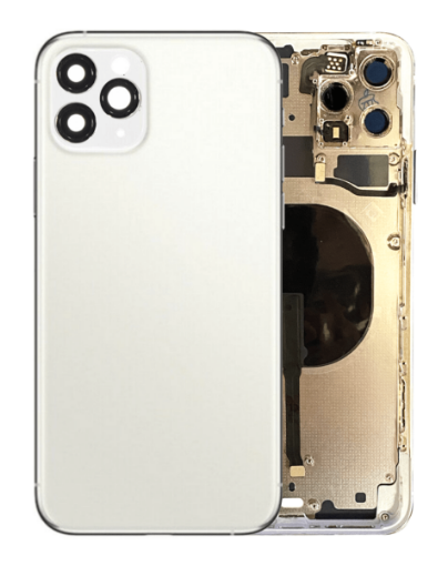 Back Housing Frame with Small Components Pre-Installed for iPhone 11 Pro Max - SILVER