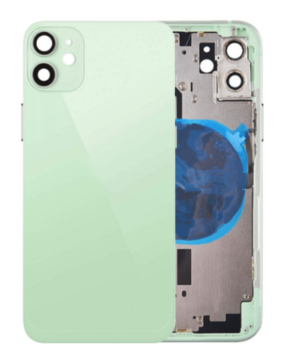 Back Housing Frame with Small Components Pre-Installed for iPhone 12 - GREEN