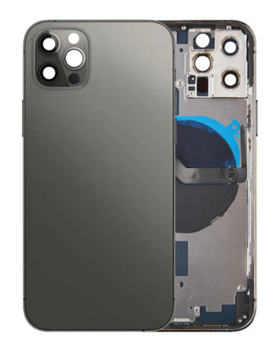 Back Housing Frame with Small Components Pre-Installed for iPhone 12 Pro - GRAPHITE