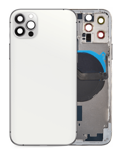 Back Housing Frame with Small Components Pre-Installed for iPhone 12 Pro - SILVER