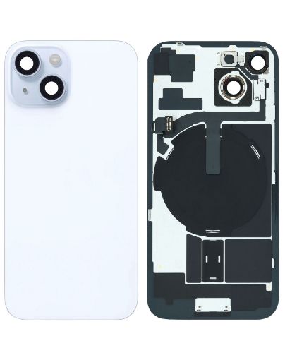 Back Glass with Frame and MagSafe Magnet for iPhone 15 - BLUE