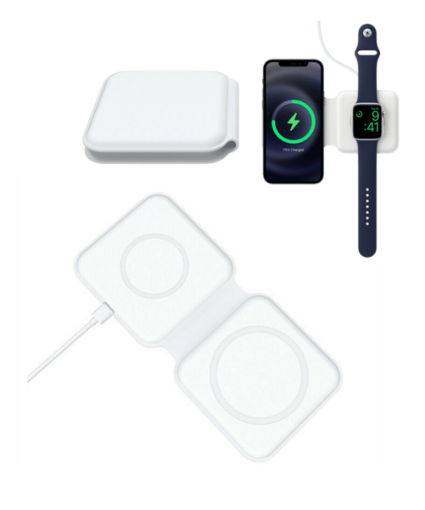 Magnetic Wireless Charging Pad Duo for Phones , Watch and Headphone