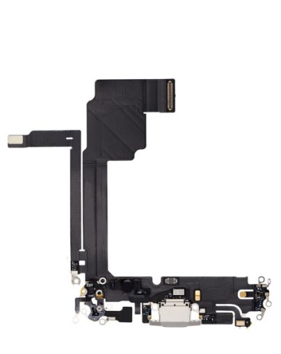 Charging Port Flex Cable for iPhone 15 Pro Max - WHITE TITANIUM