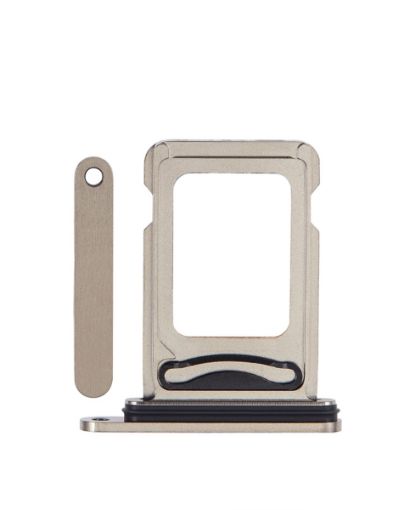 Dual Sim Card Tray for iPhone 15 Pro / 15 Pro Max - NATURAL TITANIUM